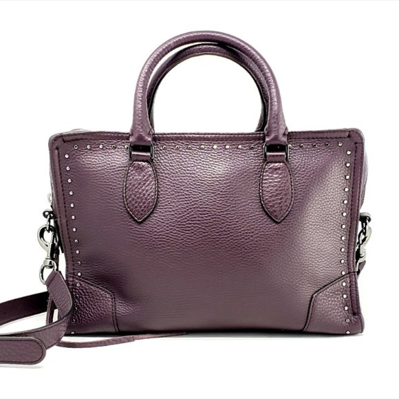 Rebecca Minkoff Moonwalking Satchel Aubergine NWOT